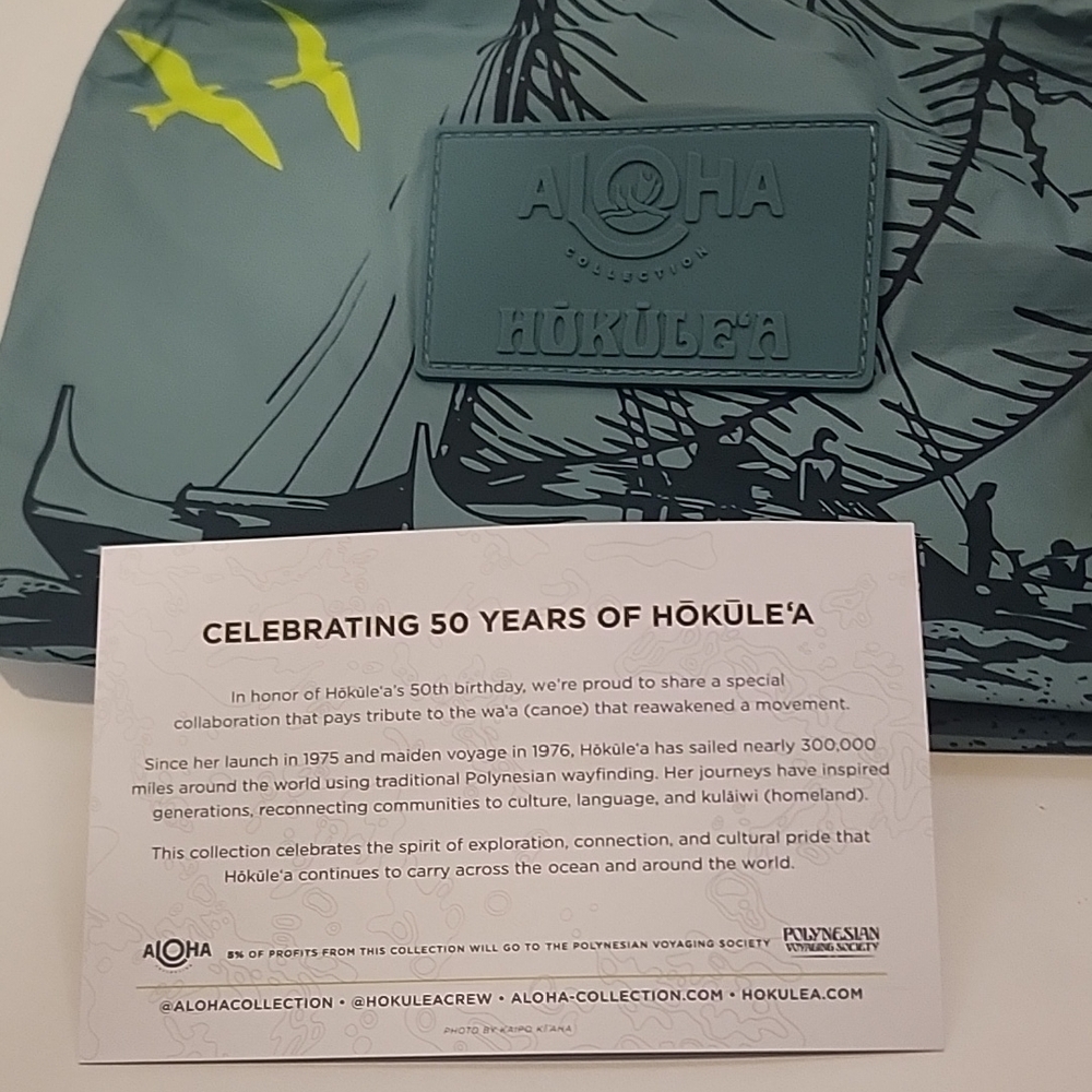 ALOHA Collection HOKULEA Small pouch Hawaiian canoe Limited Edition - Picture 9 of 16